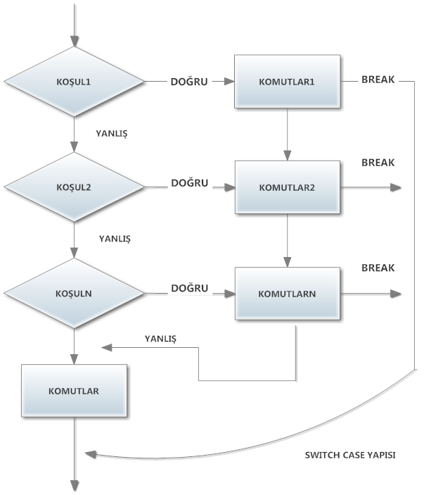 C Programlama switch - case Yapısı